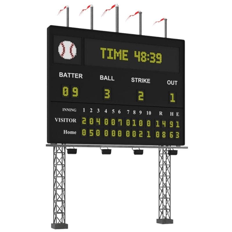 Vista posterior del gabinete exterior led smd