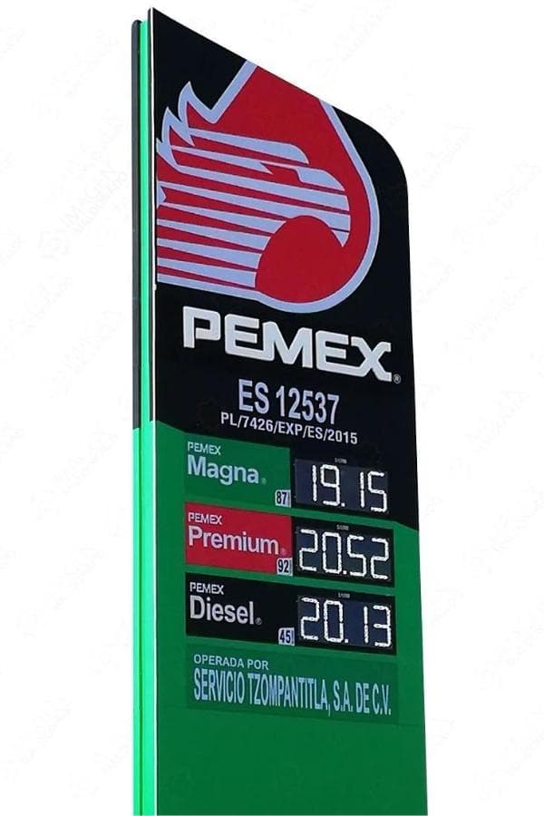 Vista posterior del gabinete exterior led smd