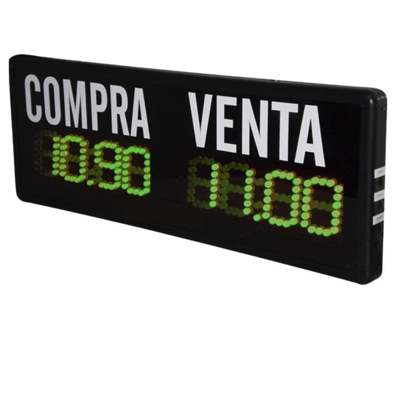 Vista posterior del gabinete exterior led smd