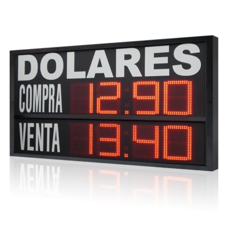 Vista posterior del gabinete exterior led smd