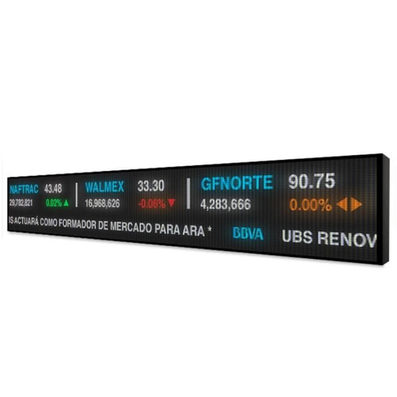 Vista posterior del gabinete exterior led smd