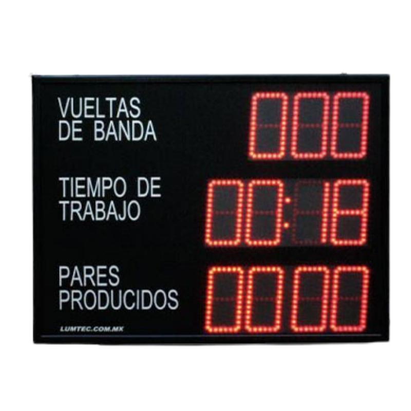 Vista posterior del gabinete exterior led smd