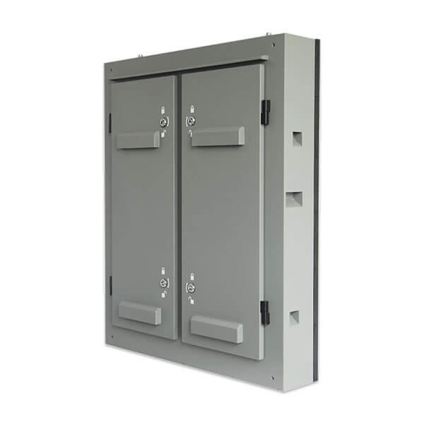 Vista posterior del gabinete exterior led smd