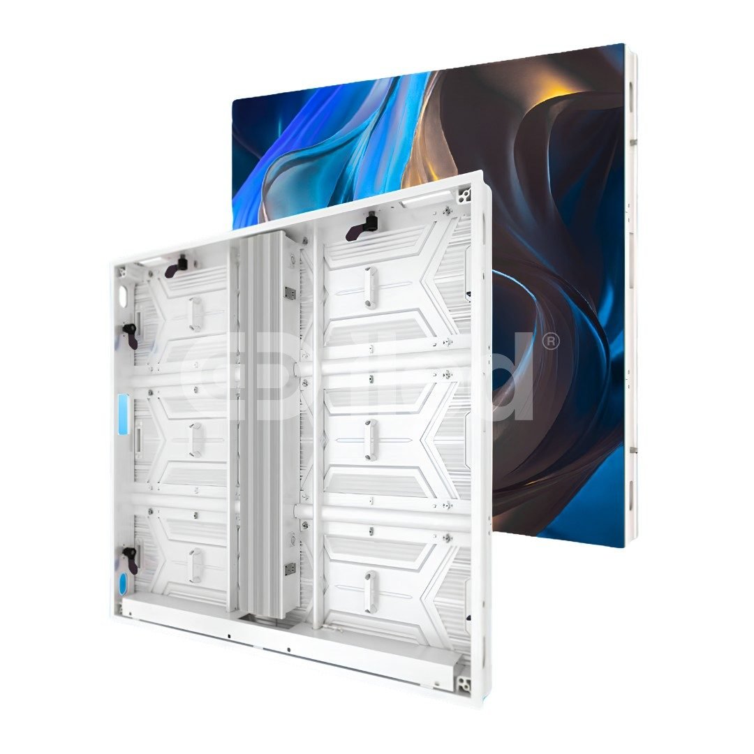 Pantalla LED exterior P10 de iled instalada en fachada comercial Gabinete LED P10 de 960 × 960 mm con servicio frontal