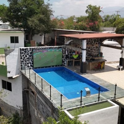 810 - Pantalla Residencial Alberca P297 - 35 x 2